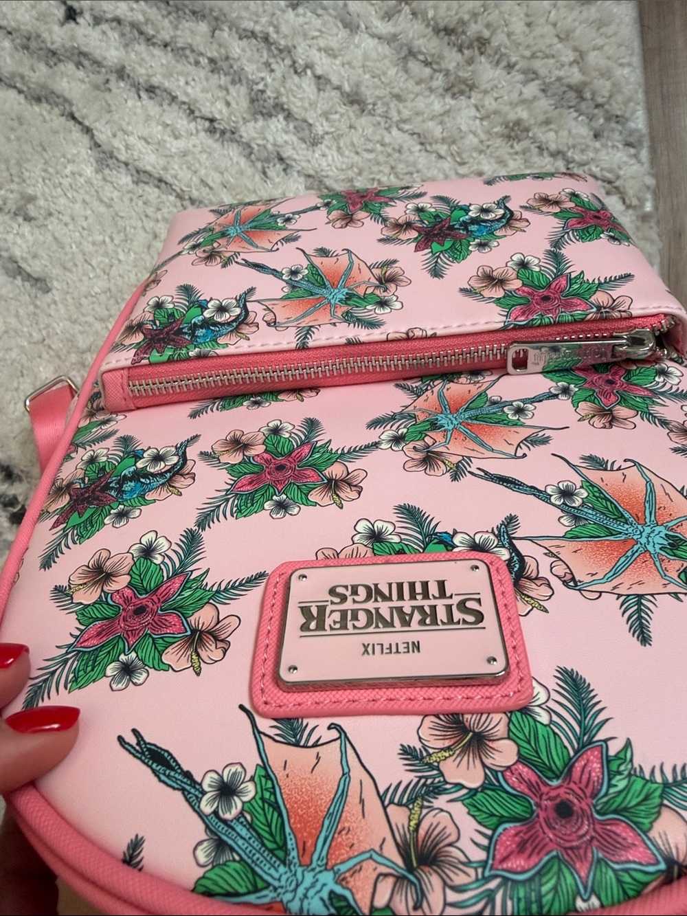 Pink Floral Mini Backpack - Picture 5 of 5